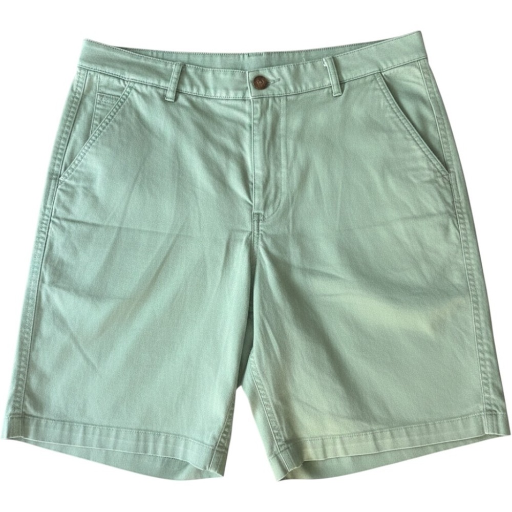 LL‎ Bean Boys Khaki Chino Shorts Size 14 Regular Stretch Cotton NWOT Uniform
